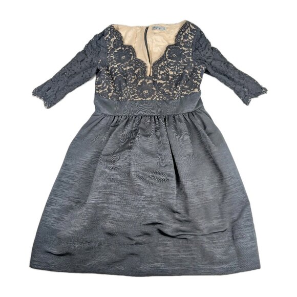 Eliza J Dresses & Skirts - Eliza J women's Dress Size 12 Cris Cross Lace Top Fit & Flare Formal cocktail